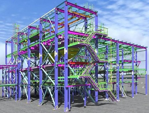 SAZEC GROUP BIM structural steel model visualization