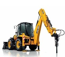 SAZEC GROUP JCB backhoe loader with hydraulic breaker