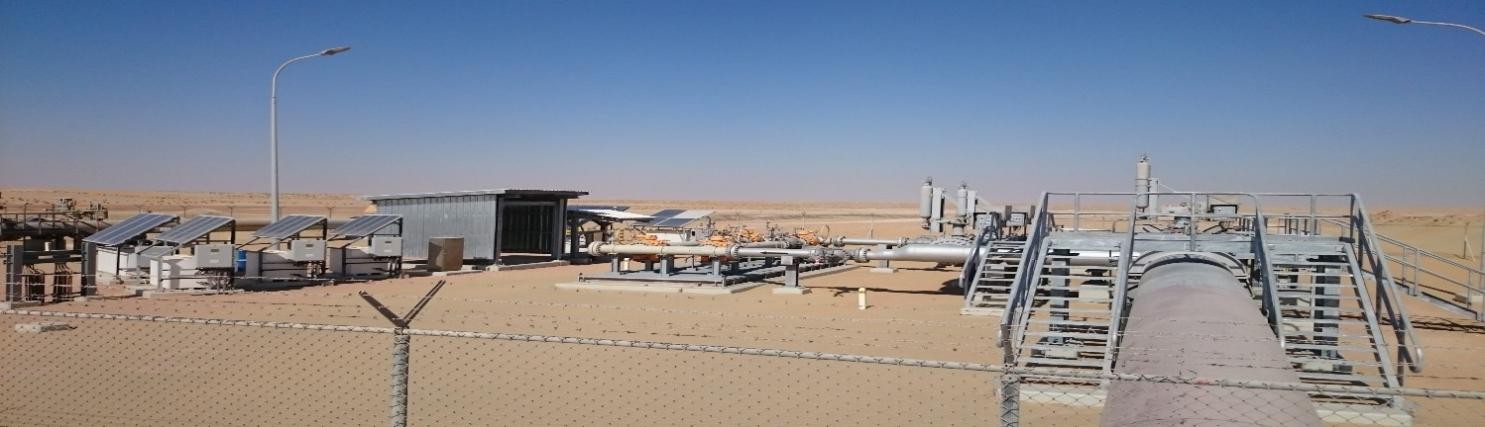 SAZEC GROUP desert pipeline valve station with solar and lighting